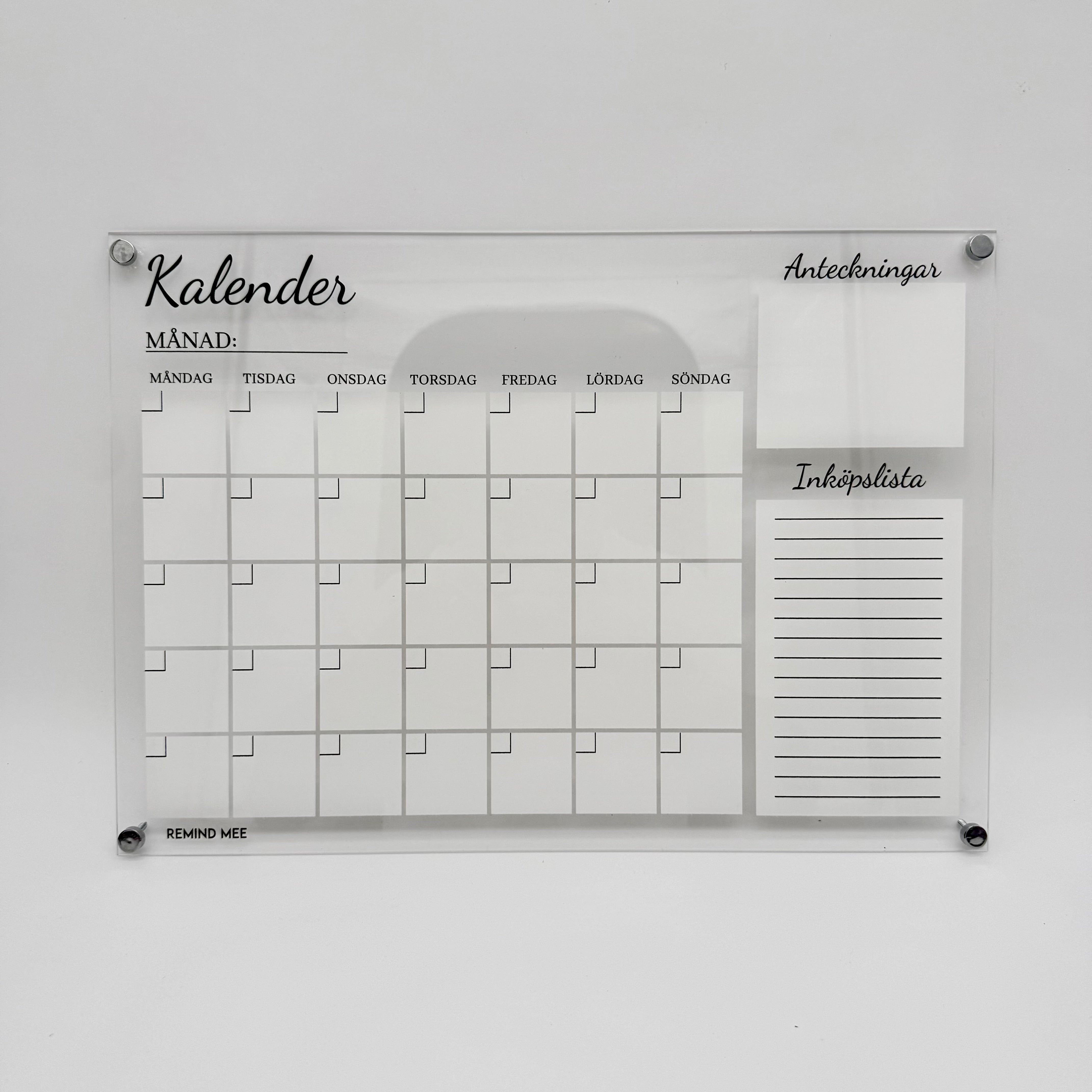 Väggkalender månad
