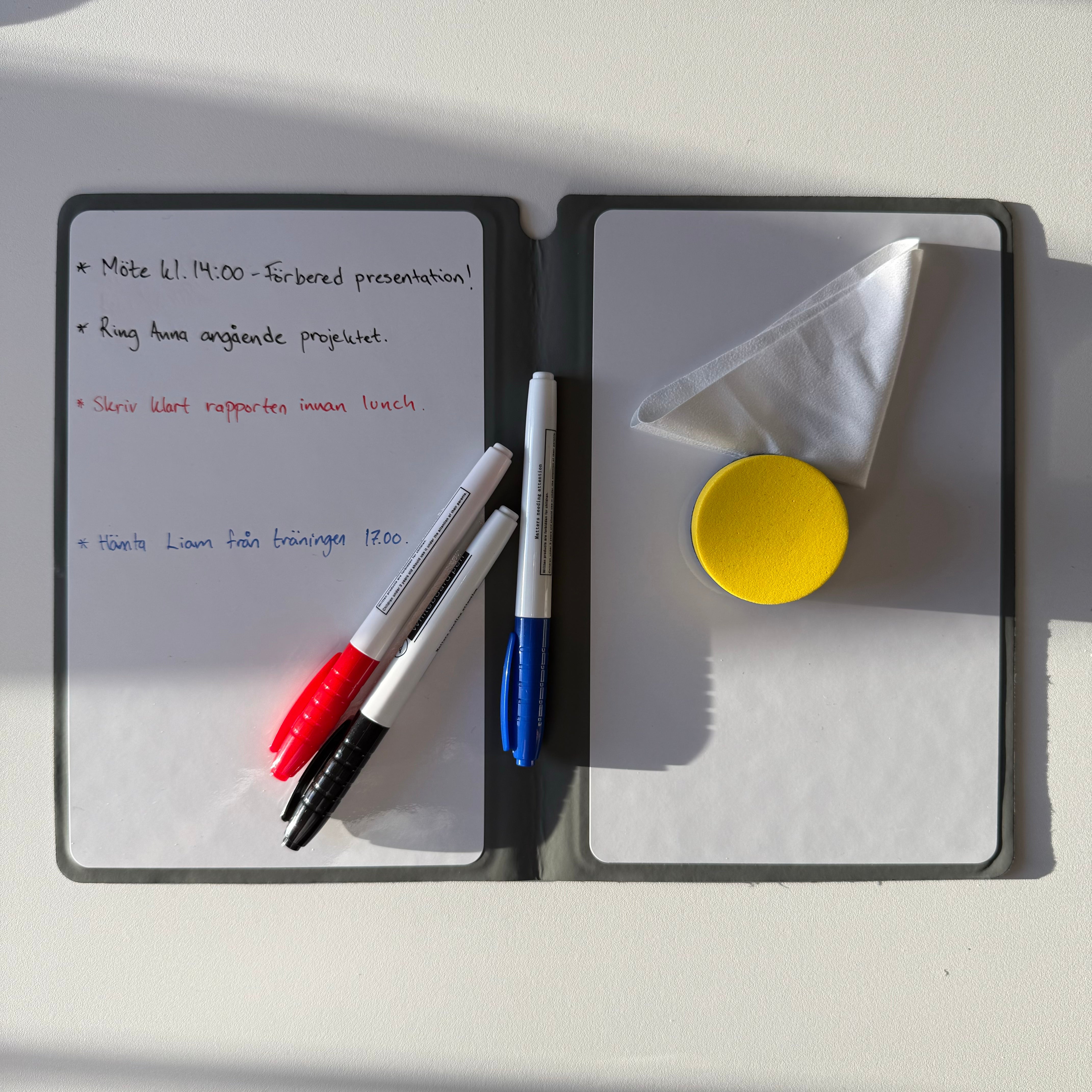 Anteckningsblock whiteboard