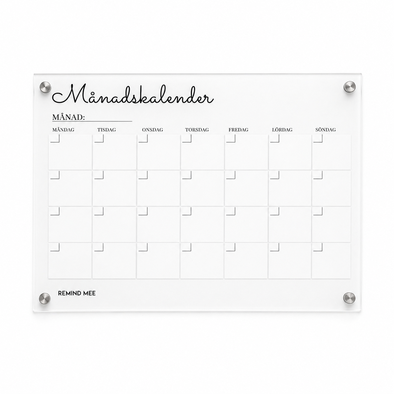 Månadskalender A4