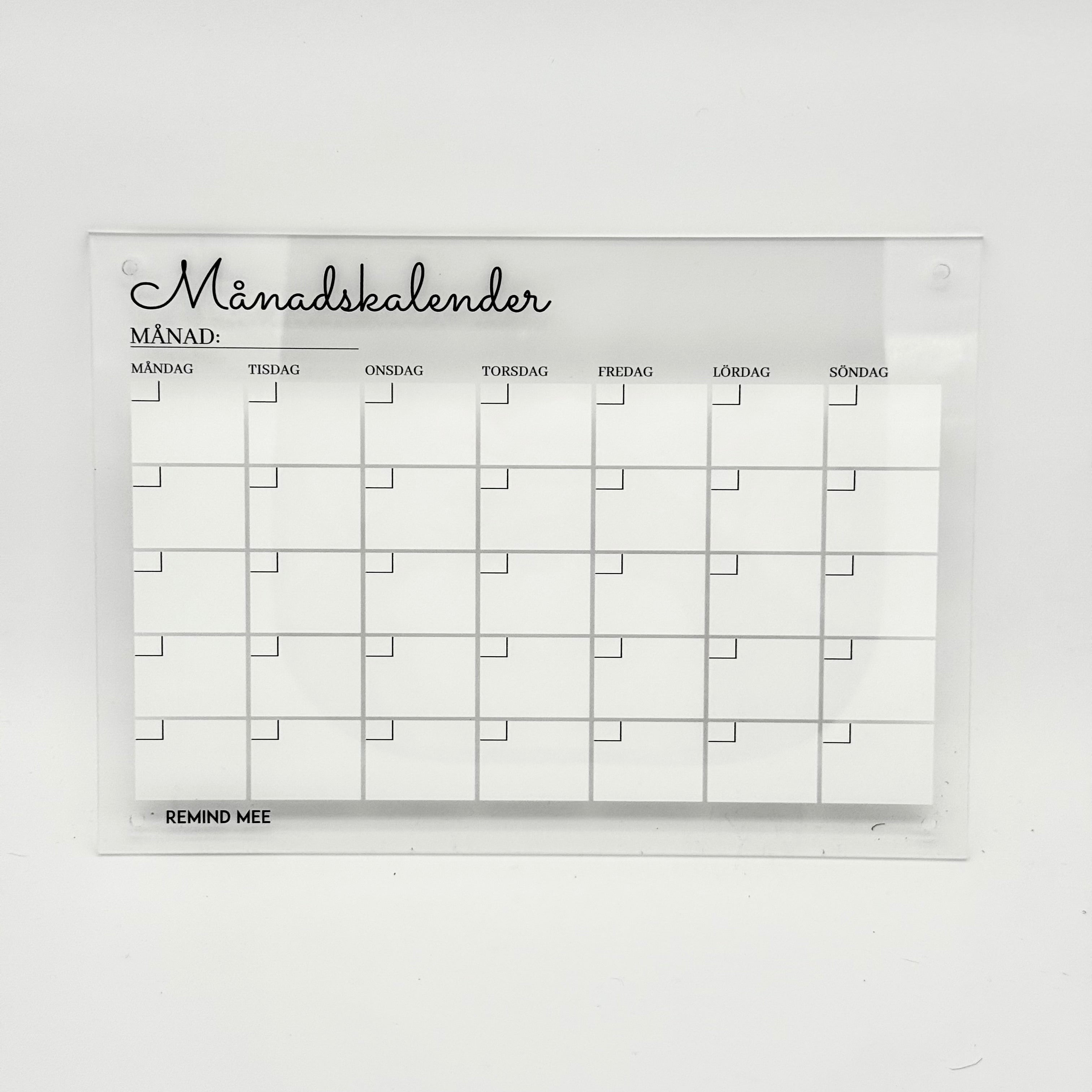 Månadskalender A4